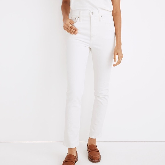 New Madewell The High-Rise Perfect Vintage Jean in Tile White - Picture 4 of 5